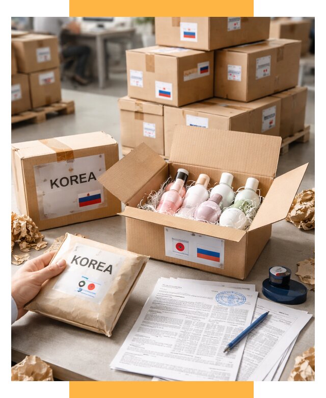 Доставка косметики из Кореи от 8634 р. под ключ | СетСервис-Фдс