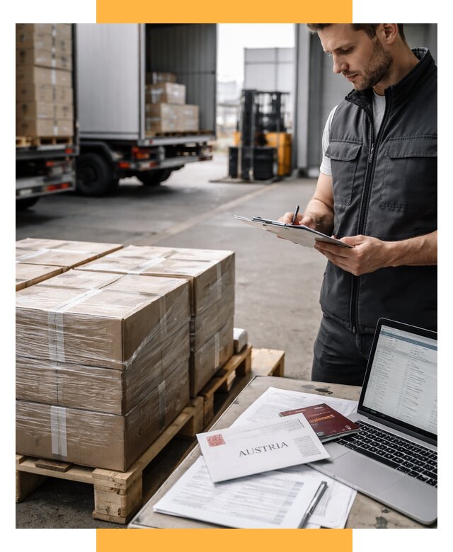 Доставка в Австрию от 66027 р. Логистика и экспорт СетСервис-Фдс