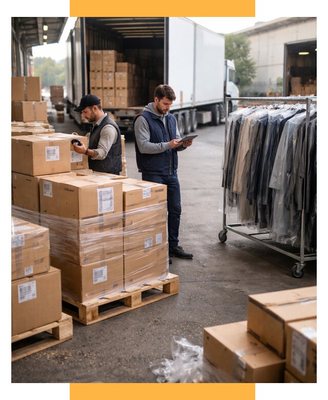 Перевозка и доставка одежды из Китая от 7619 р., СетСервис-Фдс